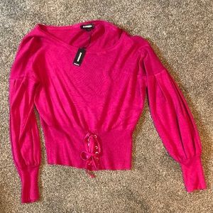 Pink express sweater